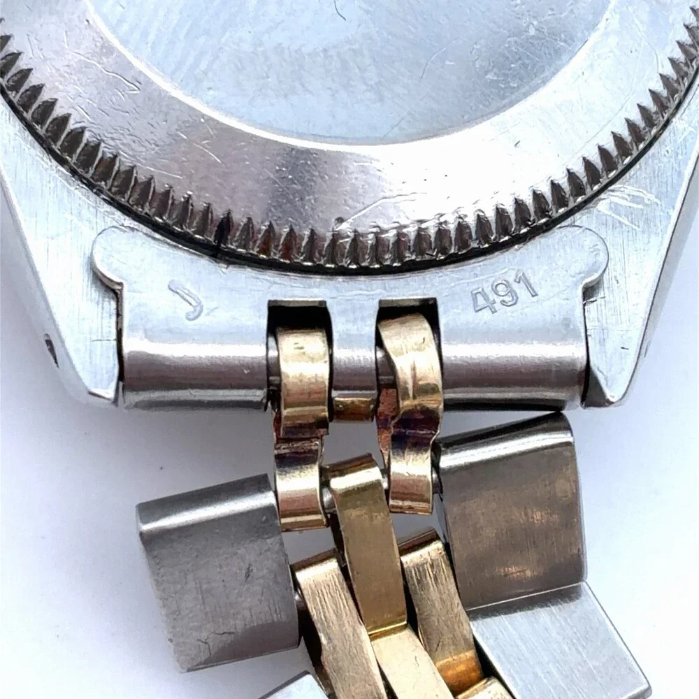 Vintage Rolex Oyster Perpetual 6724 Zephyr Dial Two Tone Ladies Watch